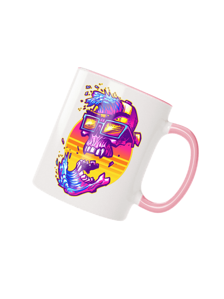 GrumpyBeard WaveSkull - Ceramic Mug with Color Inside product image (1)