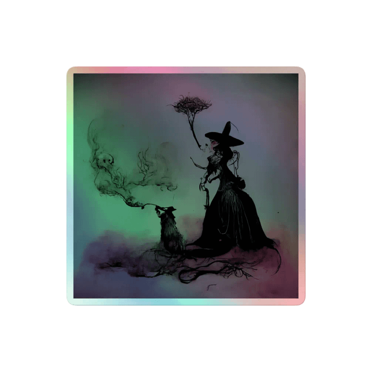 Witch and Familiar Holographic Sticker Set product image (2)
