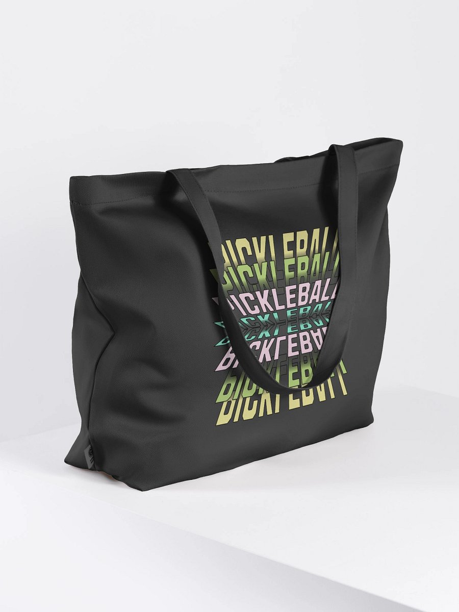 Pickleball Stacked Reflective Word Art Tote product image (1)