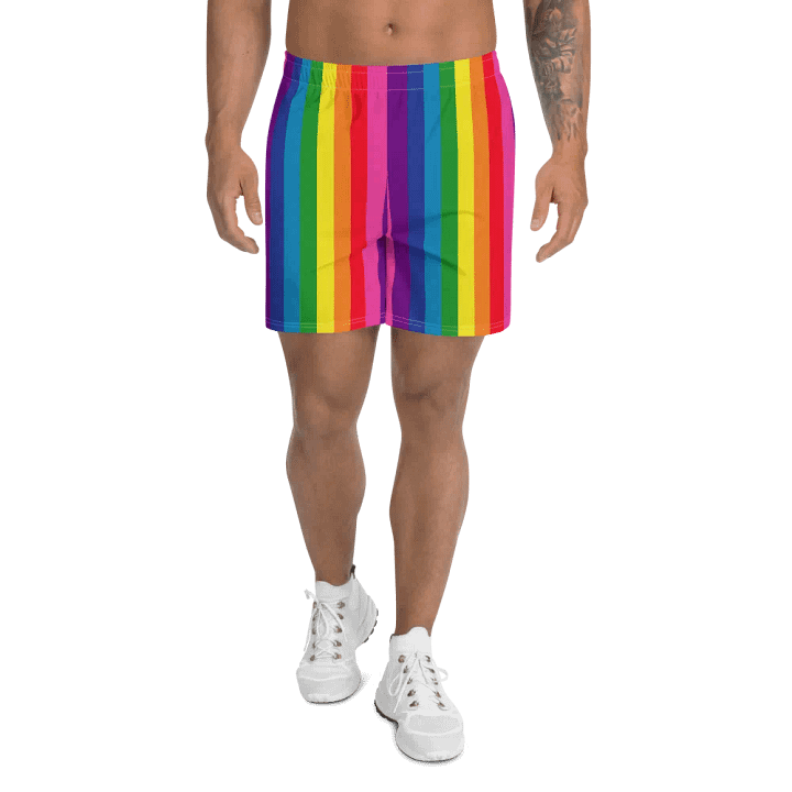 1978 Rainbow Pride Flag = 8-Color - All-Over Print Shorts product image (2)