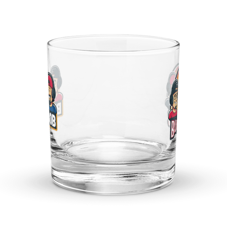 Buk N Bob Podcast Rocks Glass product image (4)