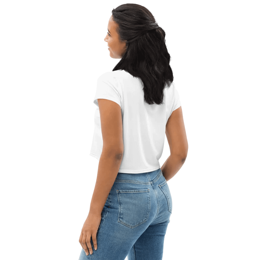 Eclipse Women's Crop Tee - Celestial White Design product image (12)