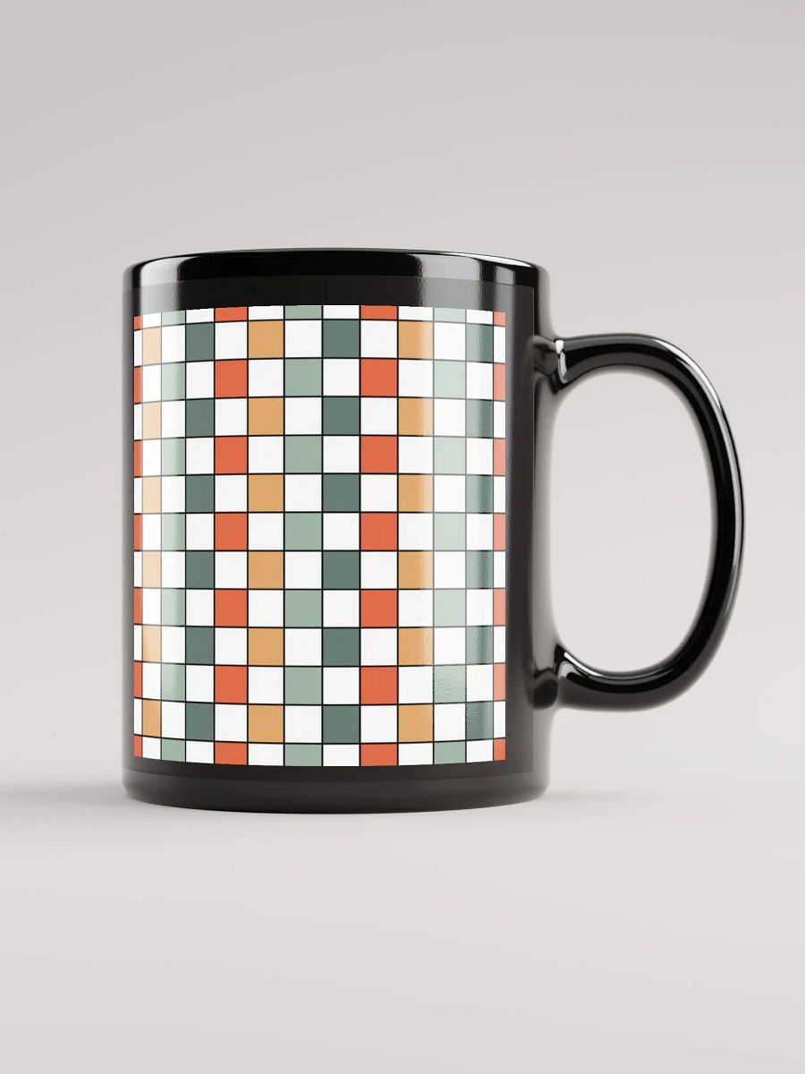 Chromatic Grid Coffee Mug with Handles, Reusable Drinkware for Home Office , Summer Gifts product image (2)