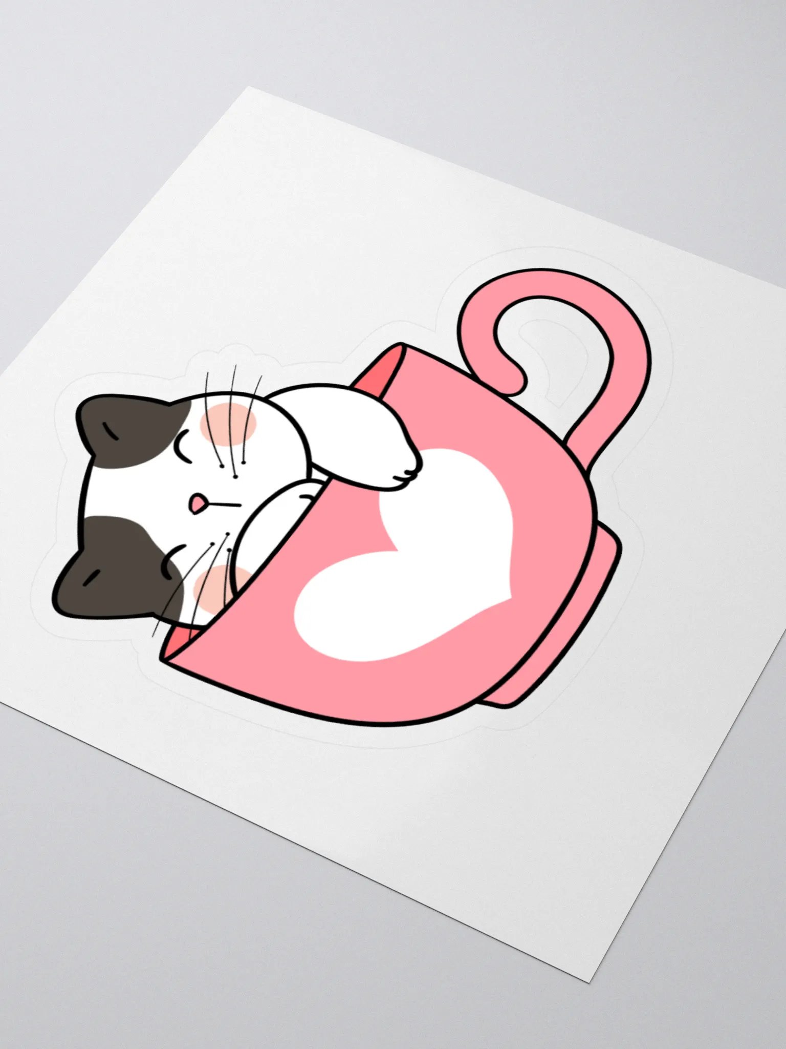 Sleepy Cat Stickers – Adorable and Fun for Any Space product image (3)