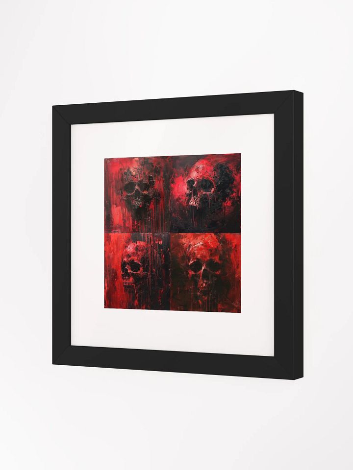 Crimson Skulls – Abstract Variants Art Print product image (2)