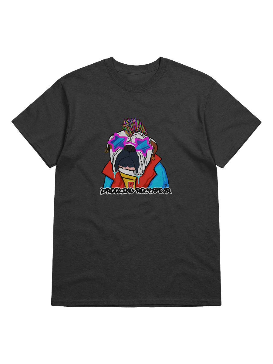 Drooling Rockstar Bulldog Graphic Tee product image (1)