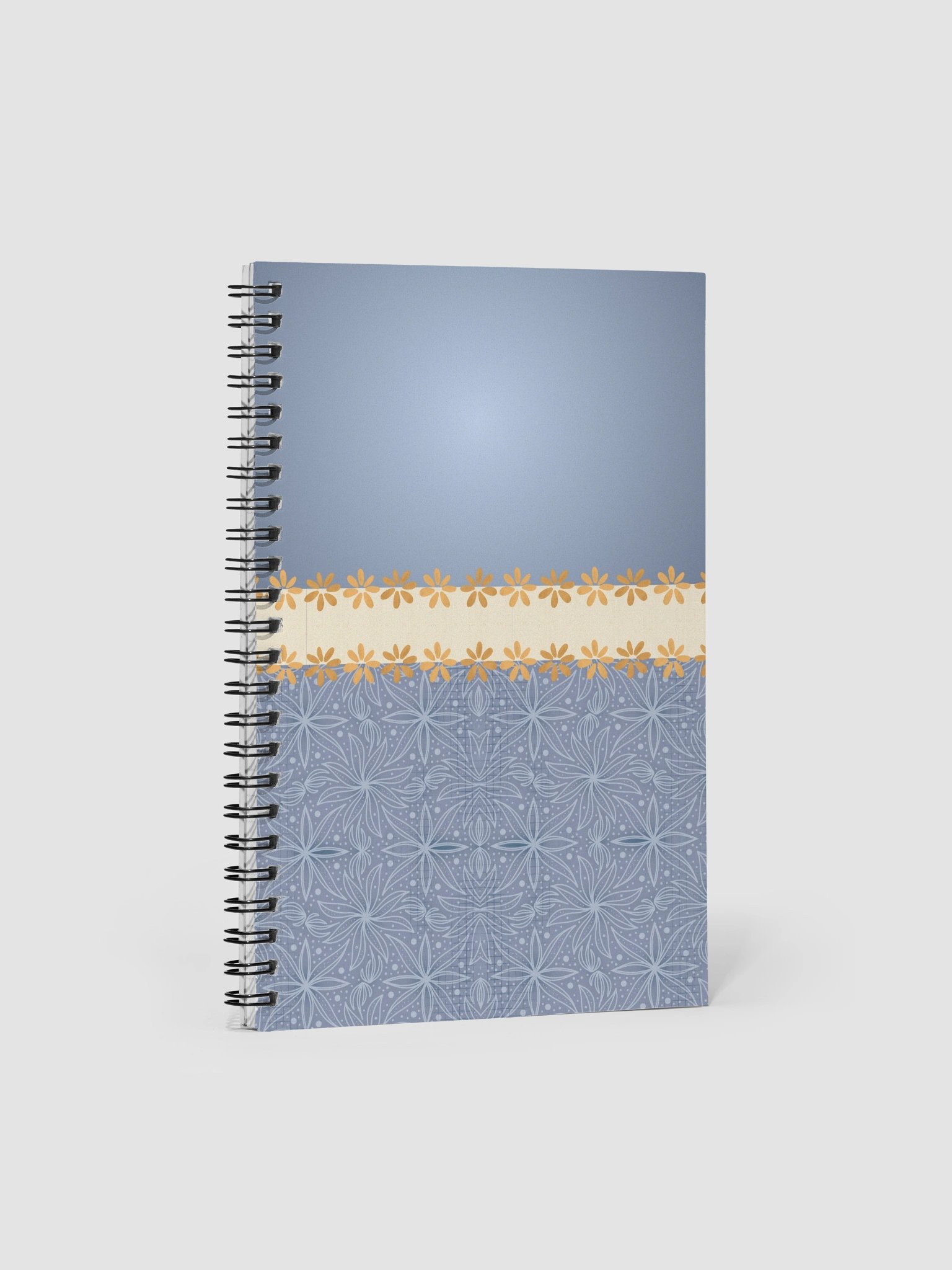 Blue Boho Style Bullet Journal – Spiral Notebook with Dotted Pages & Creative Planner product image (1)