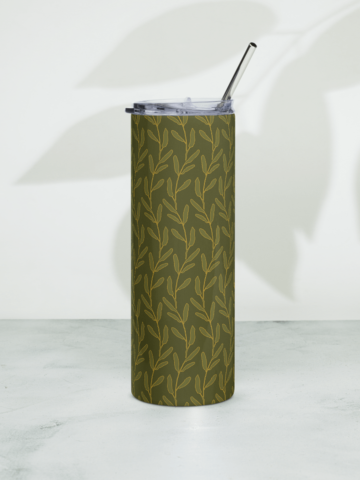 “Good Morning Wave” 20-ounce Stainless Steel Tumbler with Straw product image (1)