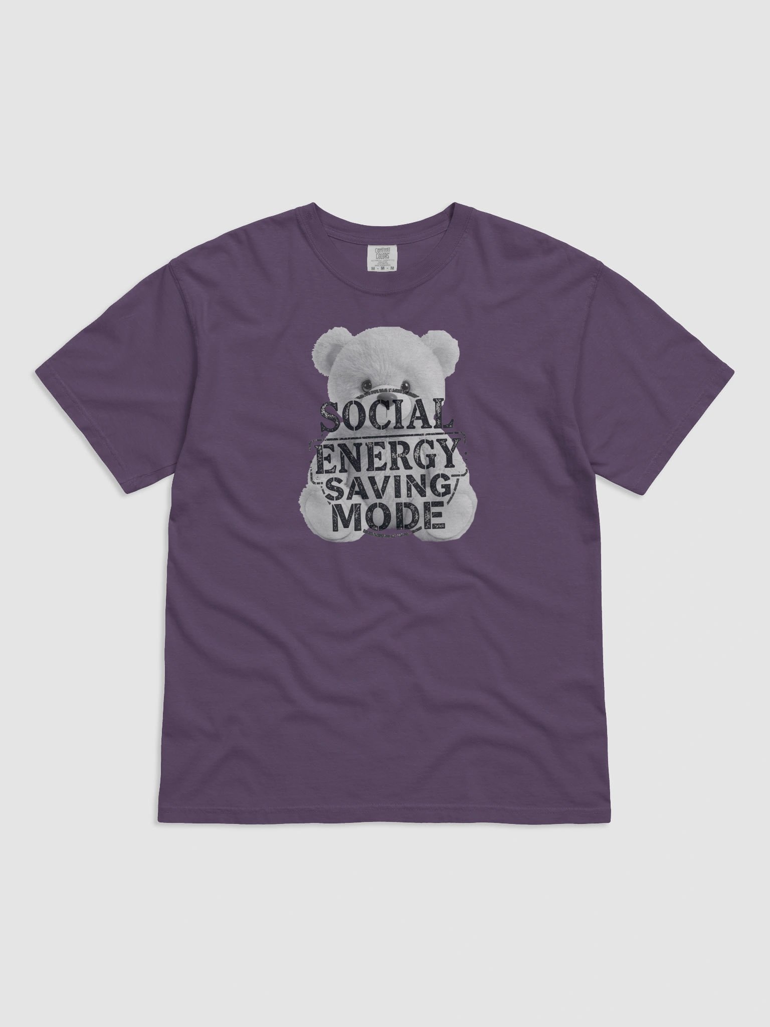 "Social Energy Saving Mode" T-Shirt - The Introvert Bear product image (3)