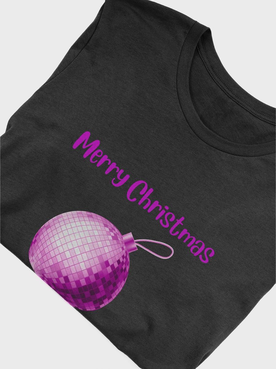 Sparkling Mirrorball Bauble Christmas T-Shirt - Pink product image (10)