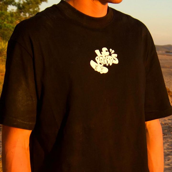 LC BOARDS FINGERBOARD THICK COTTON TEE BLACK product image (1)