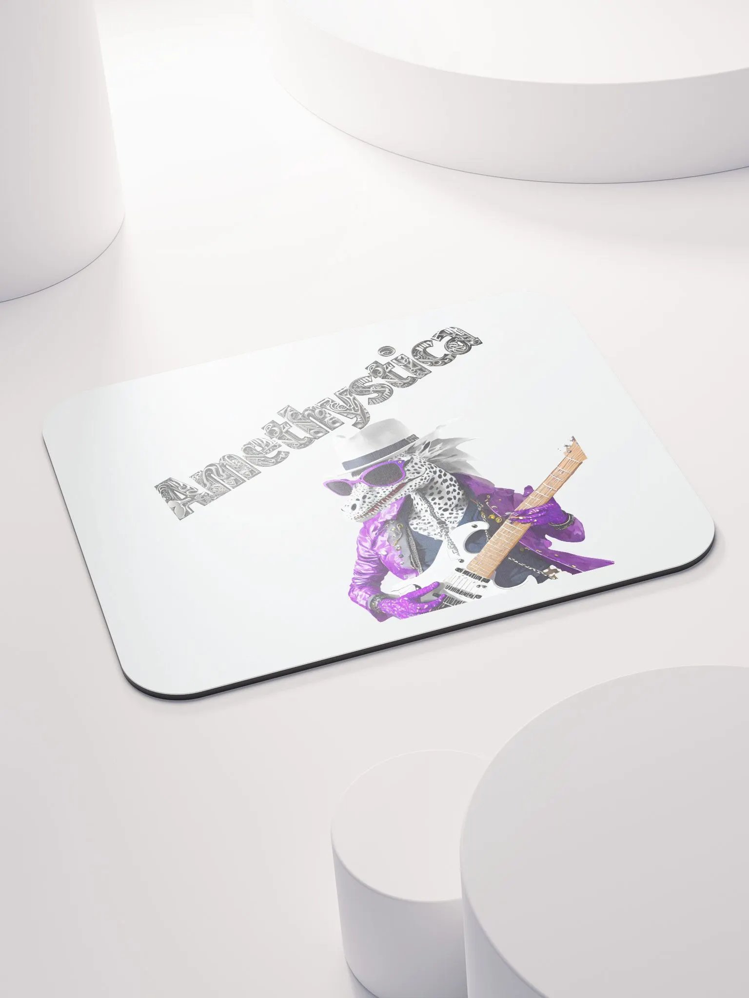 Classic Mouse Pad: Rock On Dragon with Guitar product image (4)