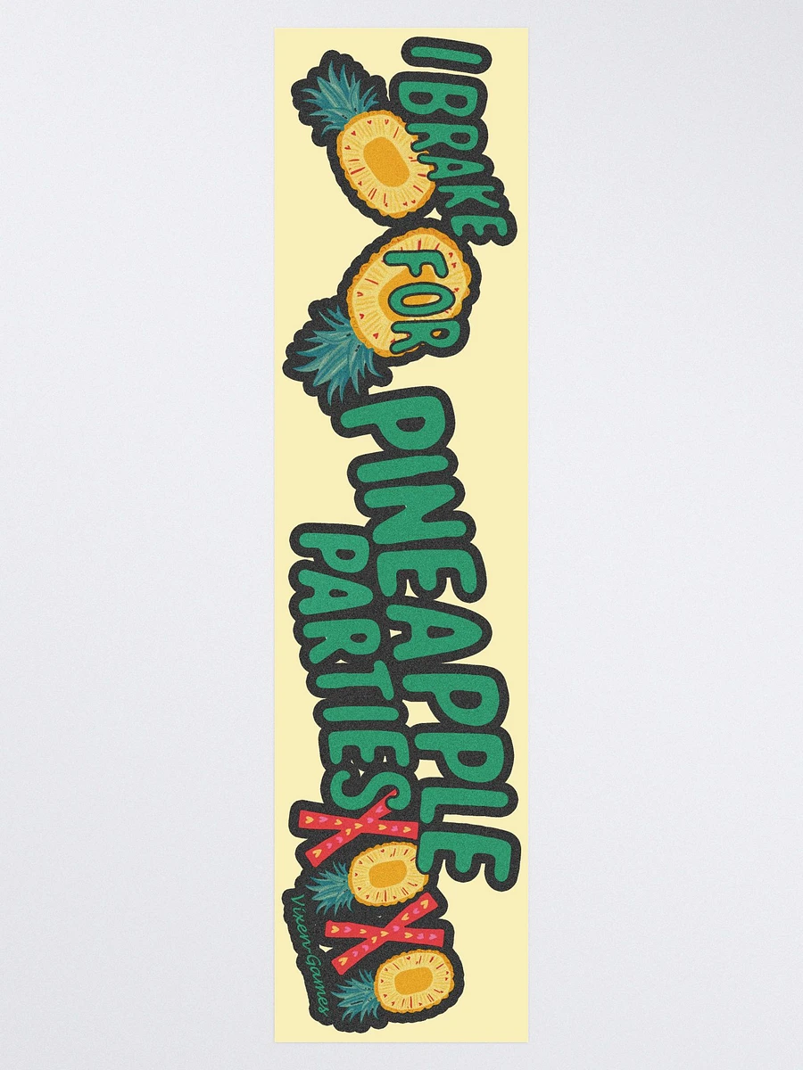 I Brake For Pineapple Parties Swinger Lifestyle Bumper Sticker product image (3)