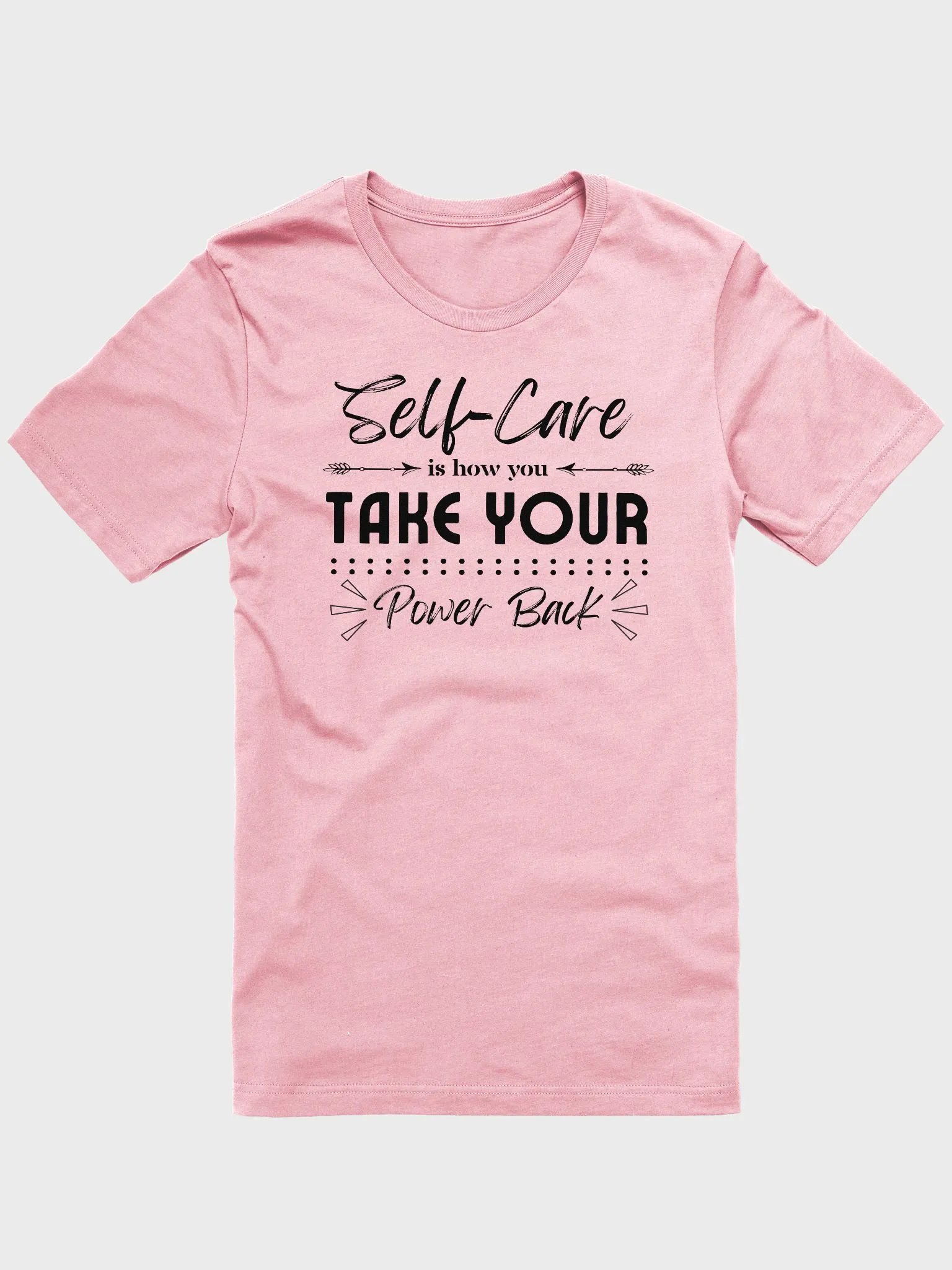 Self-Care Inspirational Bella Canvas Light T-Shirt product image (3)