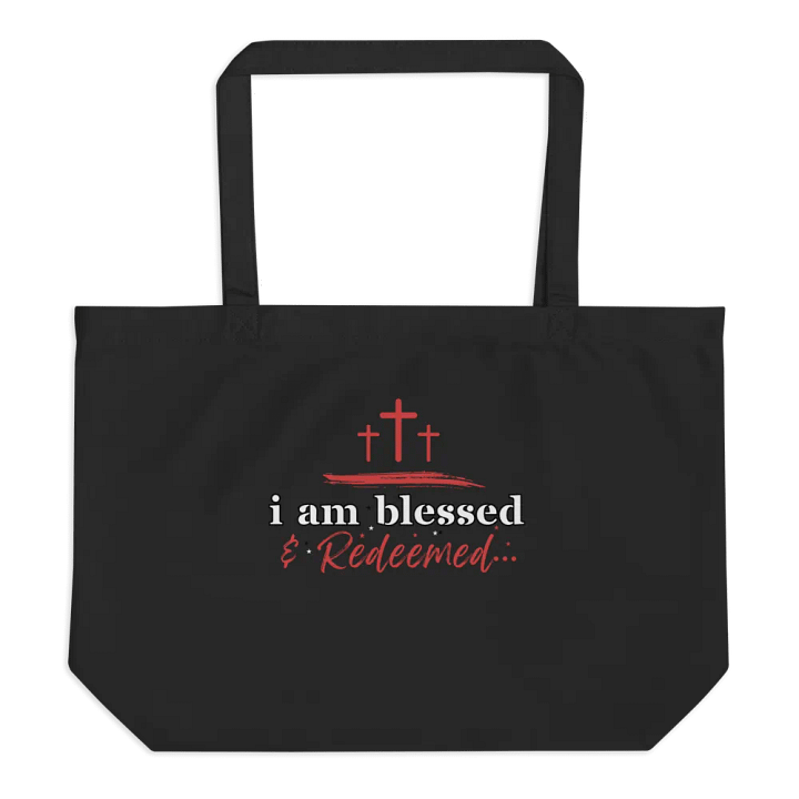 I am Blessed and Redeemed Christian Faith Organic Tote Bag product image (1)