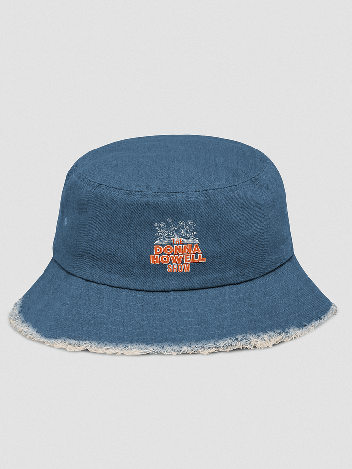 The Donna Howell Show Bible-Flourish Distressed Denim Bucket Hat product image (2)