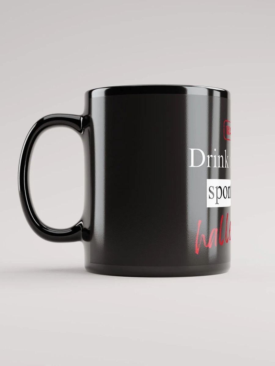 Spontaneous Hallelujahs Black Ceramic Mug | Black Ceramic Big Cup Big Black Mug in 11oz and 15oz (325ml and 443ml approx.) product image (11)