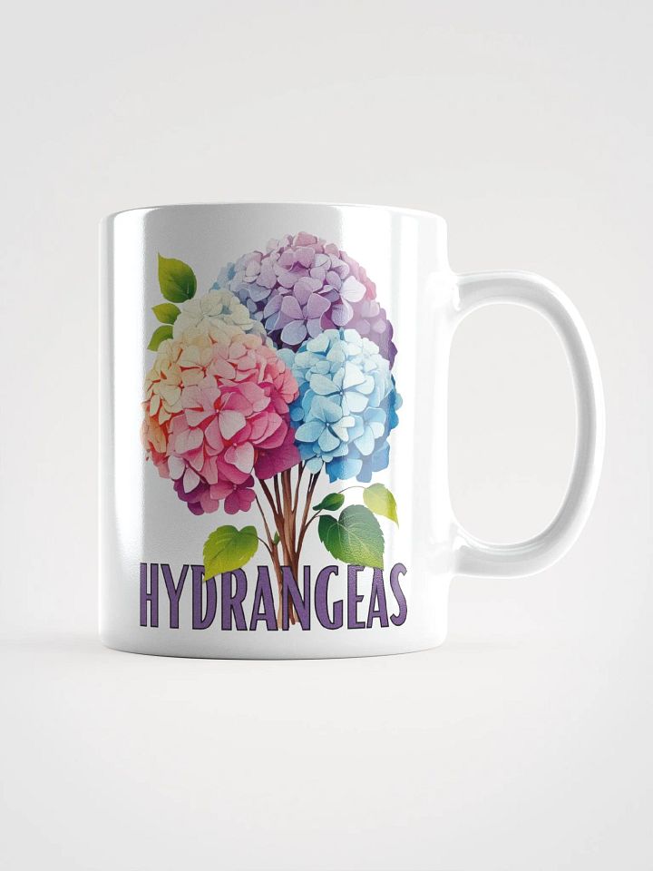 Floral Graphic | White Coffee Mug | Hydrangeas product image (2)