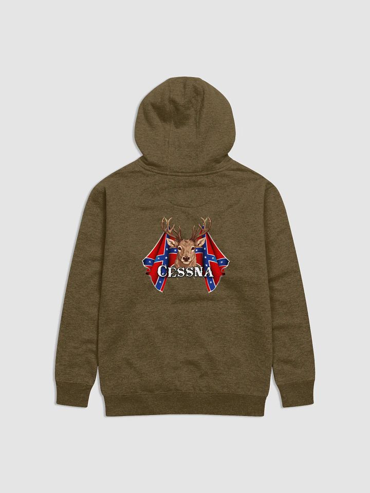 "Cessna" Last Name Rebel Redneck Deer - Adult Hoodie product image (2)