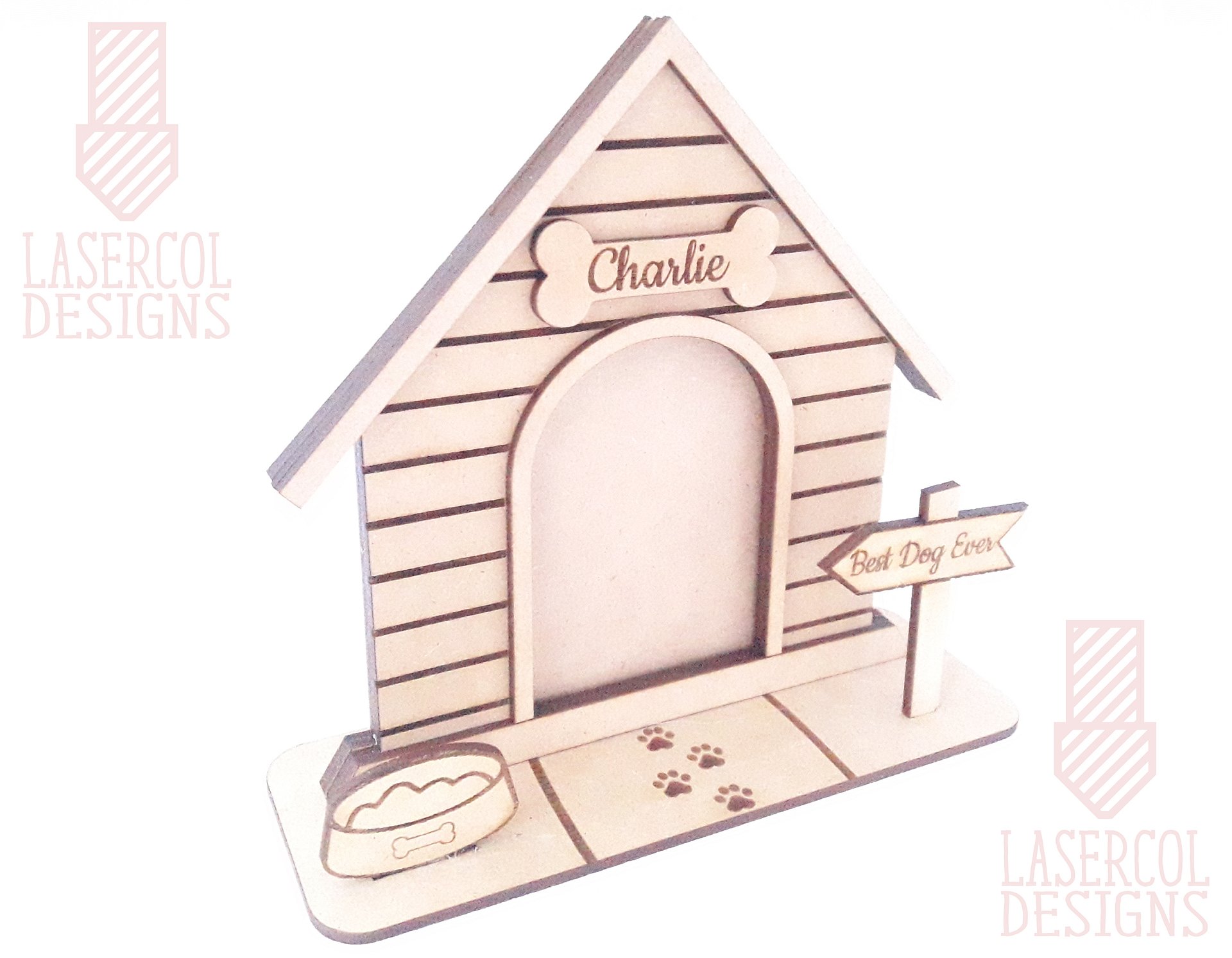Dog House Photo Frame - Laser Cut Files product image (10)