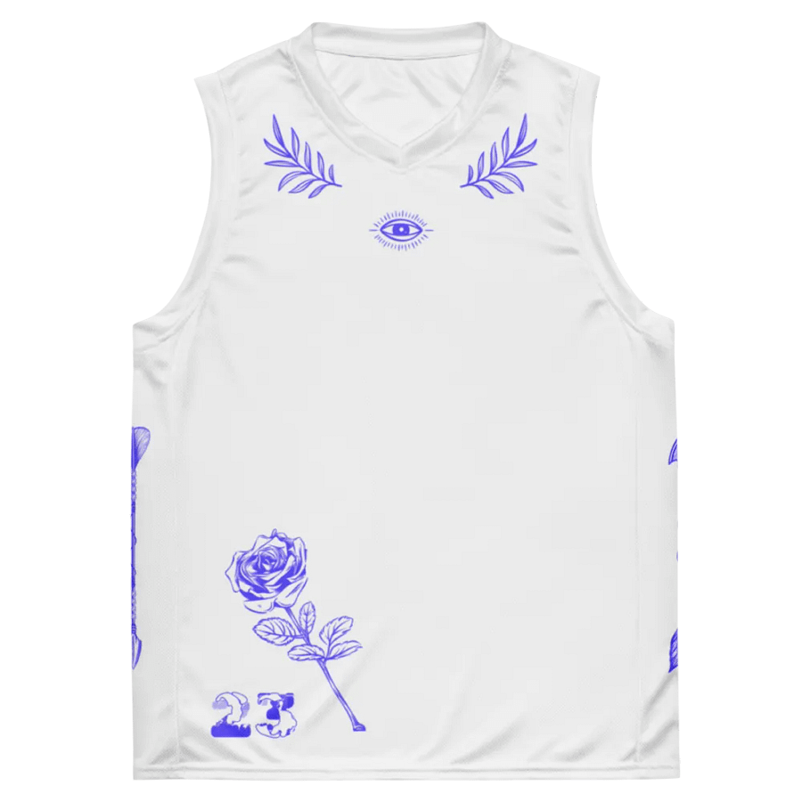 Purple Botanical Bliss All-Over Print Jersey product image (2)