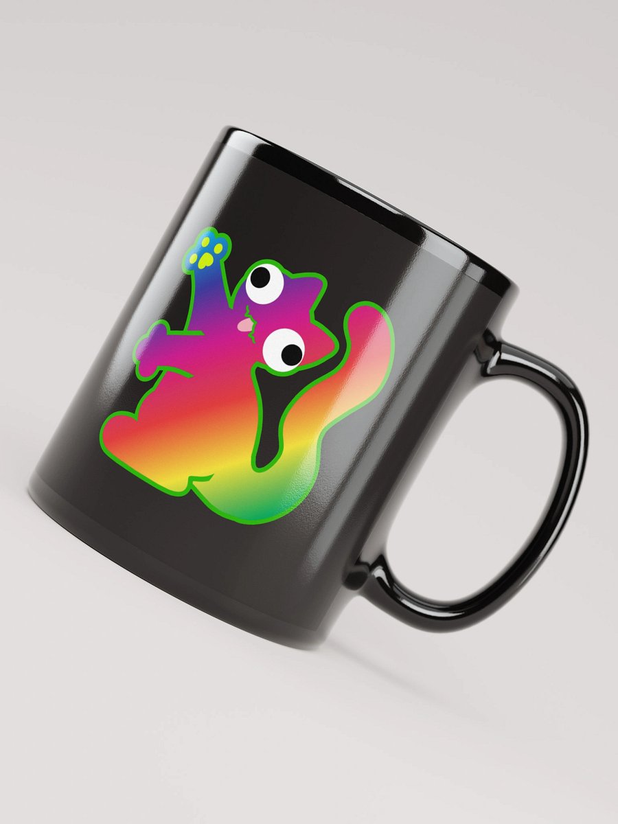 Black Mug - Rainbow DerpCat II product image (7)