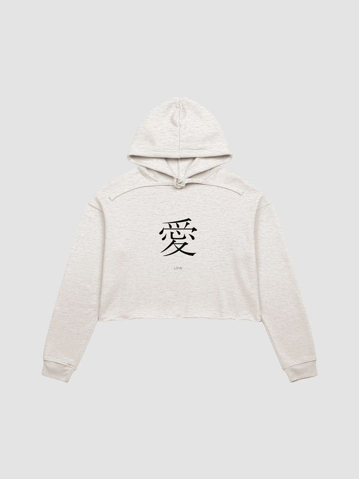 Love Kanji Crop Hoodie product image (2)