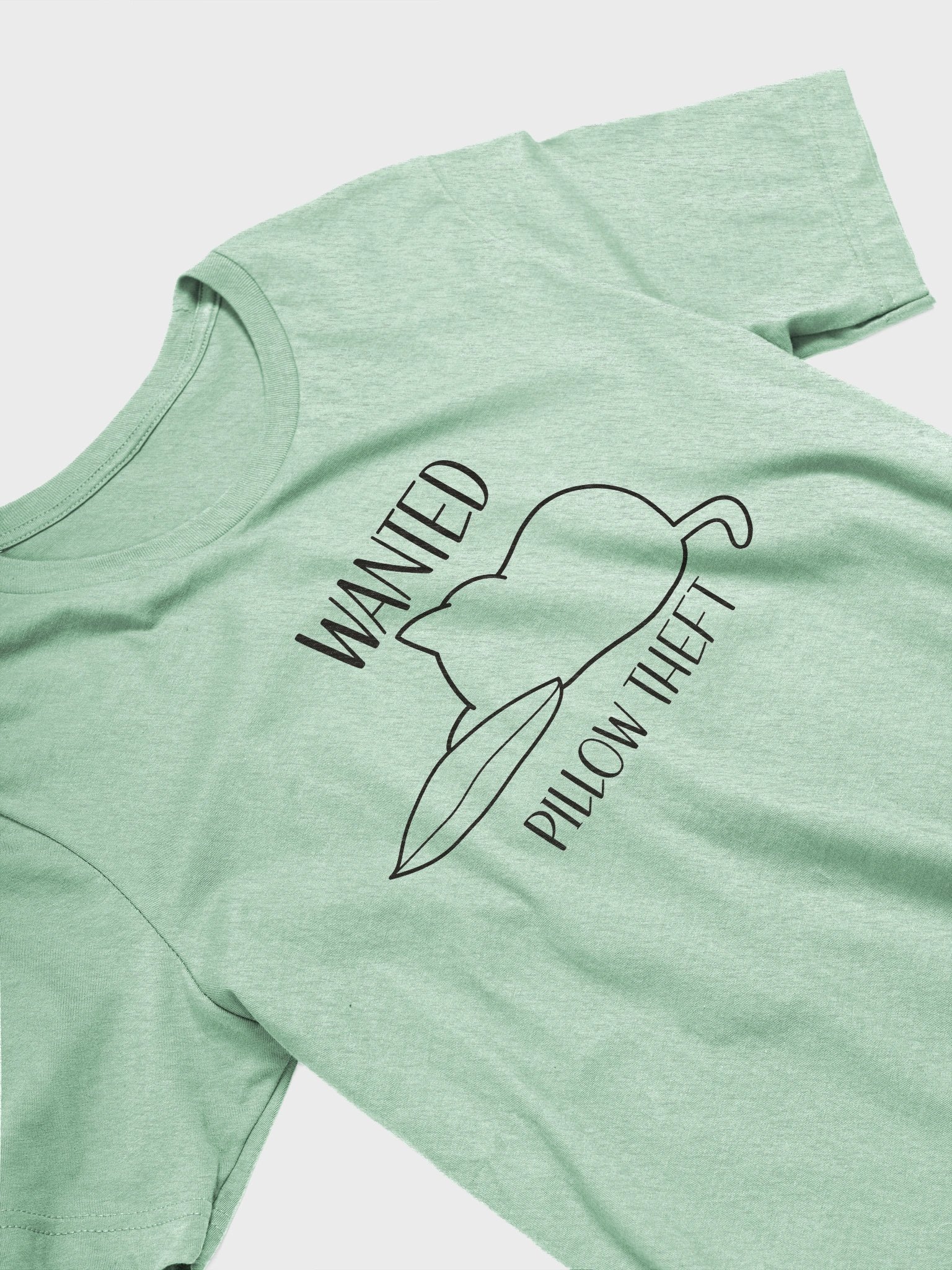 Wanted (Pillow Theft - Black Print) - Unisex Adult Super Soft Lightweight T-shirt product image (2)