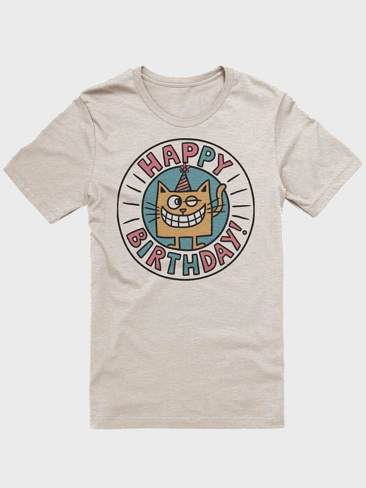 Winking Birthday Cat T-Shirt product image (2)