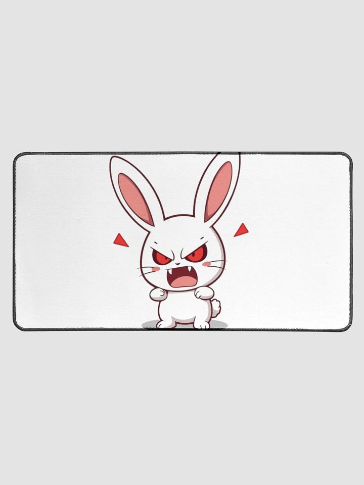 Angry Emji Bunny Mouse pad product image (1)