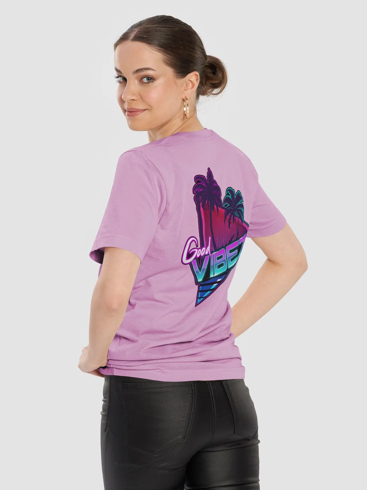 Goodvibez Unisex T-shirt with Front & Back Logo product image (9)