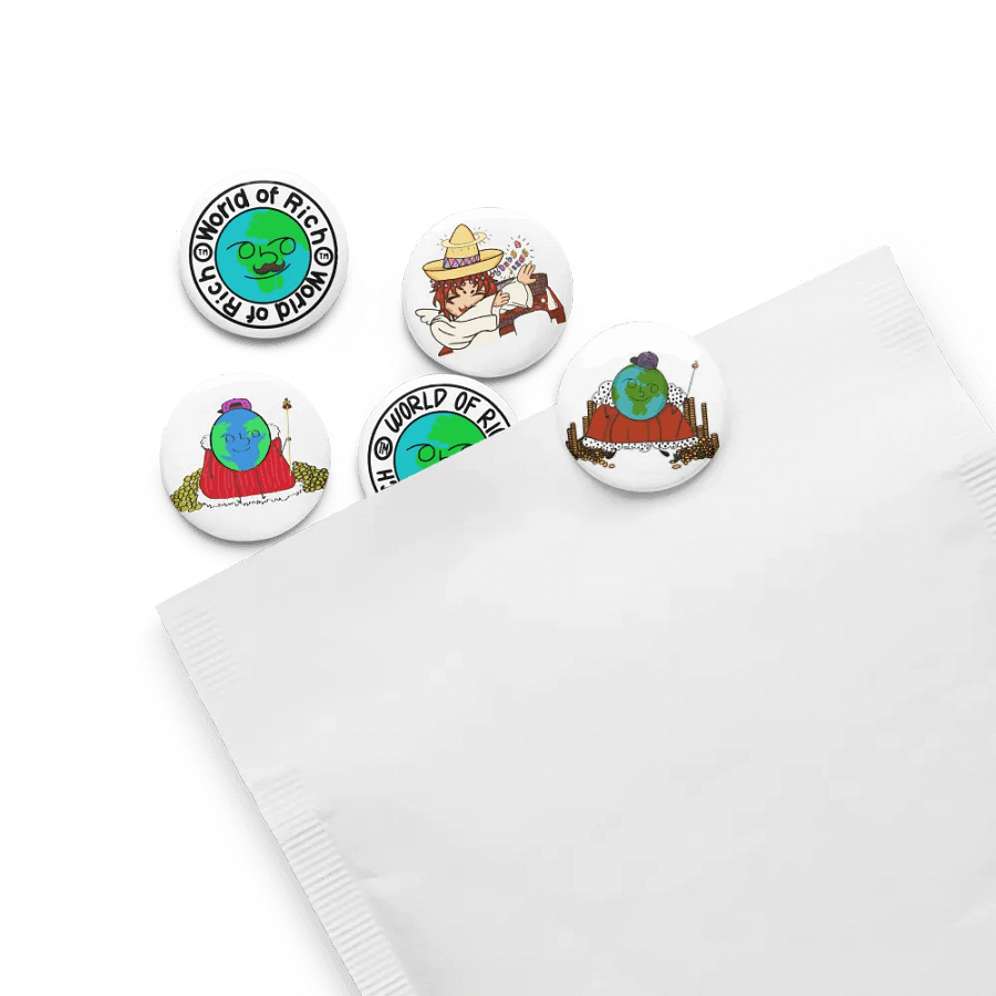 worldofrich Logo Pins + Bonus Pin product image (8)