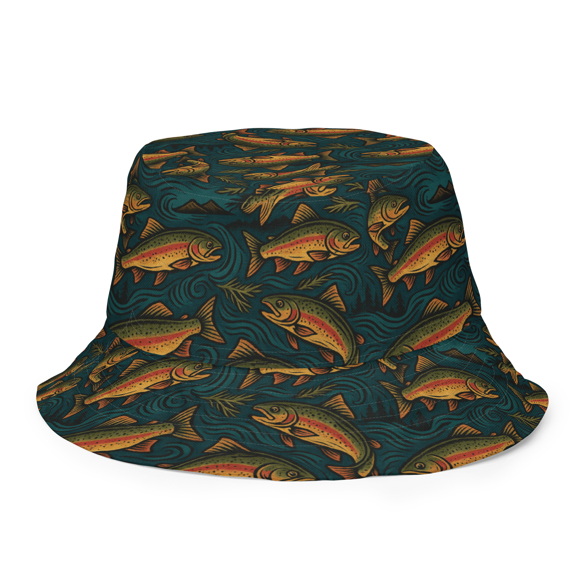 Rugged Sportsmen Trout Fishing Bucket Hat product image (3)