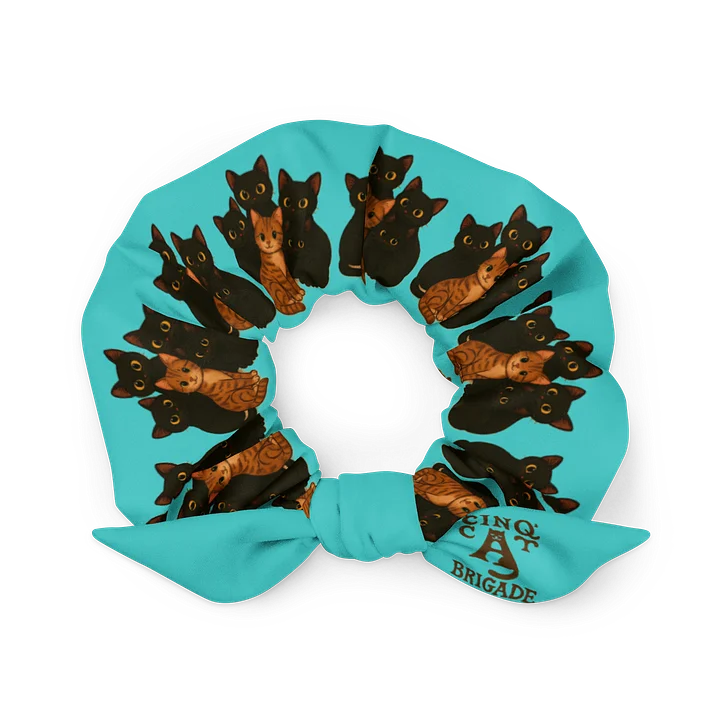 Whimsical cat Hair Scrunchie product image (1)