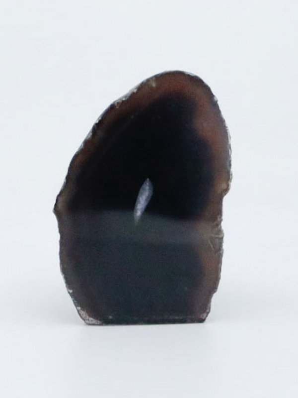 Black Agate Half Geode with Cut Base product image (1)