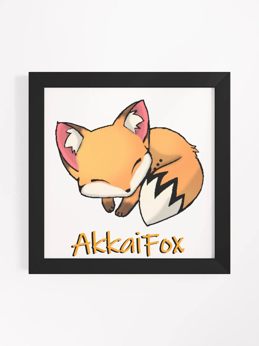 Sleepy Fox Framed Poster product image (1)