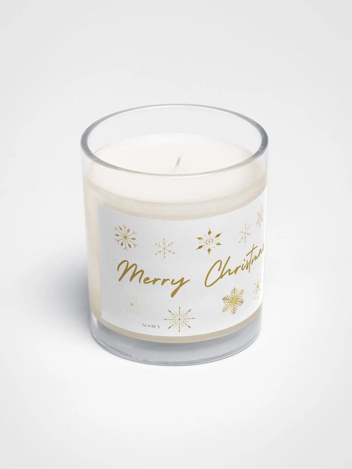 Golden Snowflakes Soy Wax Candle product image (1)