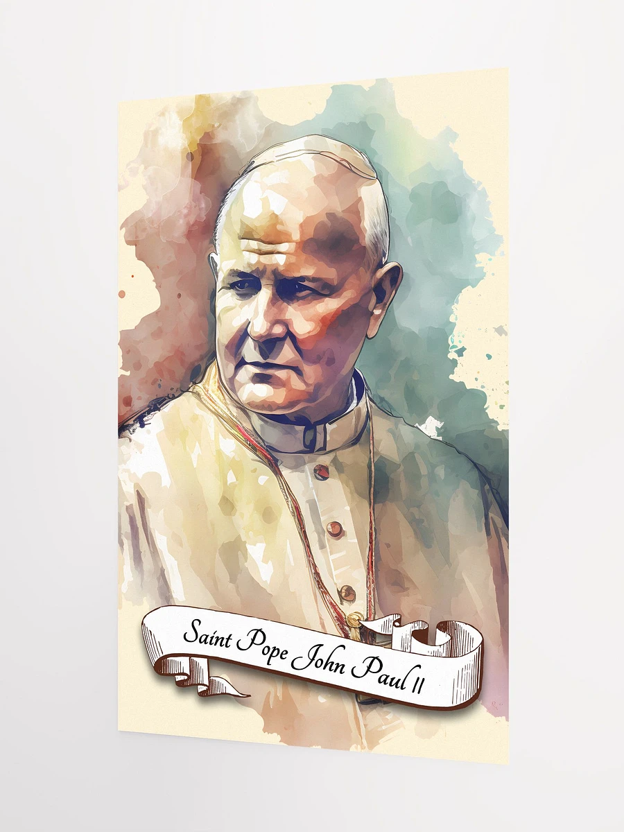 Saint Pope John Paul II Patron Saint of World Youth Day, New Evangelization, People Suffering from Seizures and Parkinson's Disease Matte Poster product image (5)
