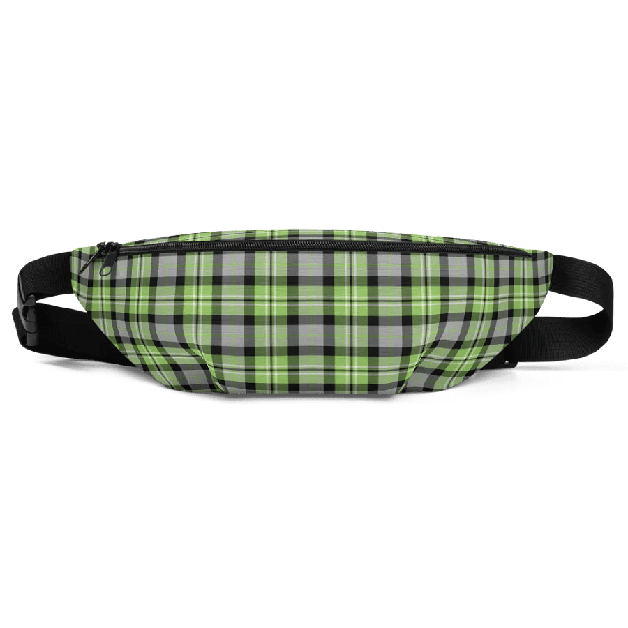 Light Green and Gray Plaid Fanny Pack product image (2)