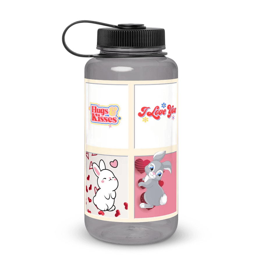 Love and Hugs Wide Mouth Water Bottle product image (1)