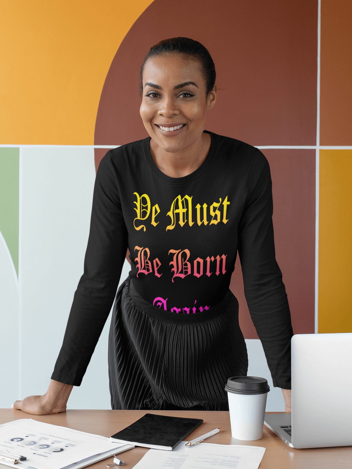 Long Sleeve Christian Ye Must Be Born Again T-Shirt product image (2)