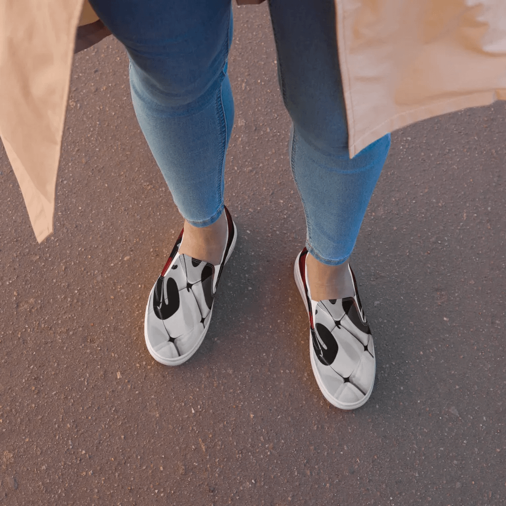 Swirling Monochrome Slip-Ons product image (8)