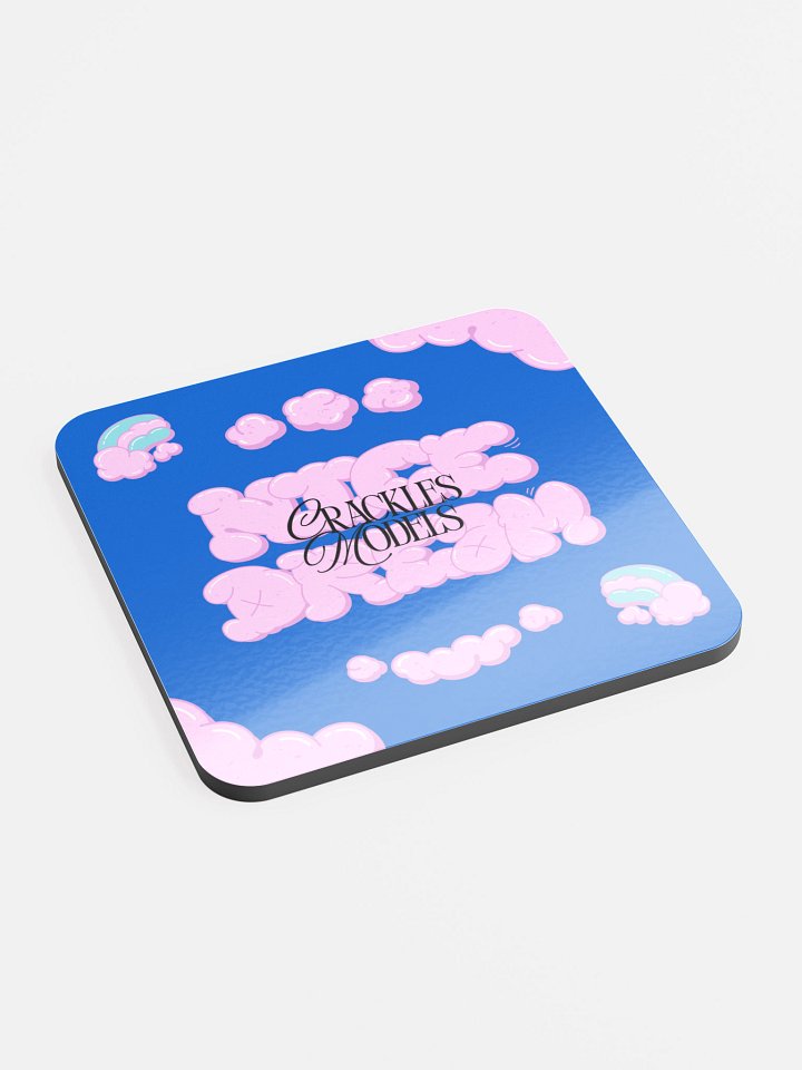 Star Burst Clouds Glossed Cork Coaster product image (2)