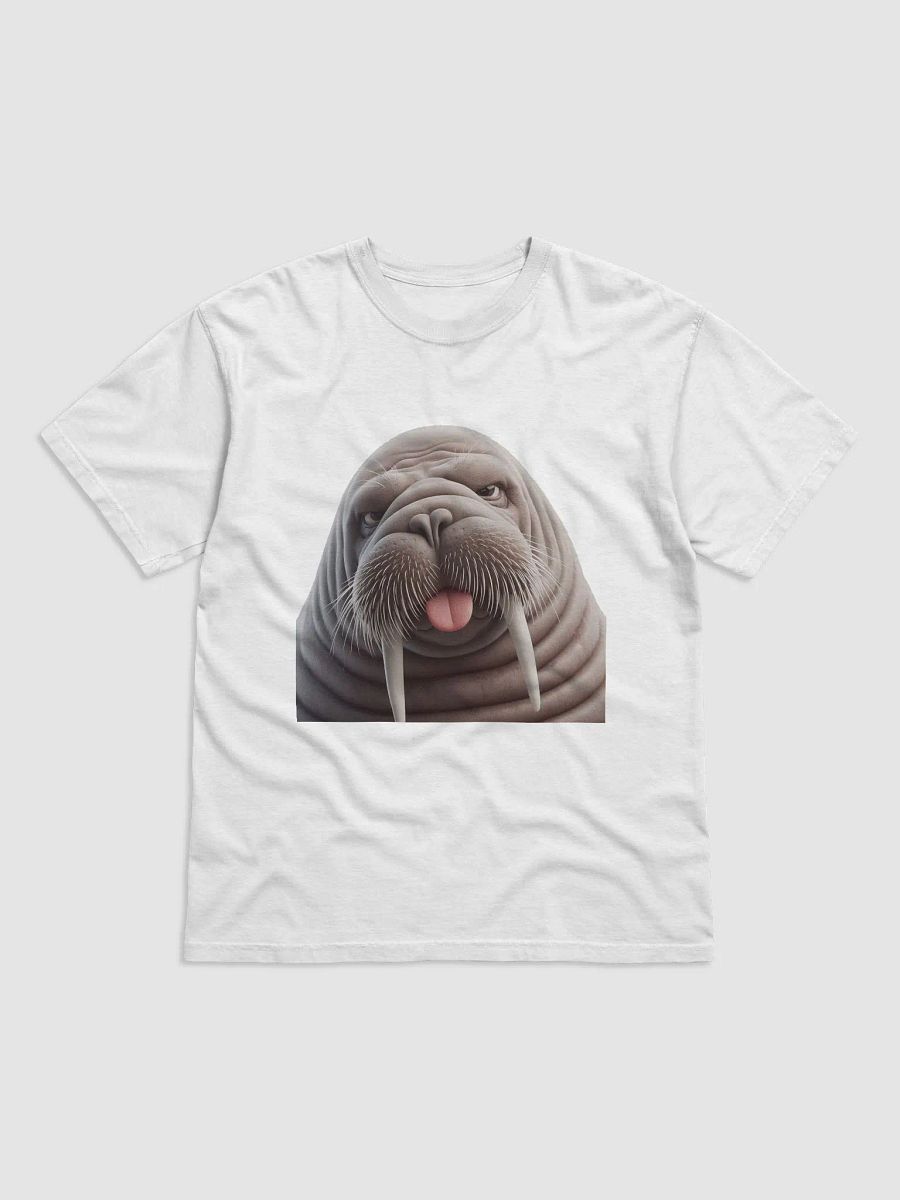 Rude Walrus Cotton #Humorous Tee - White product image (1)