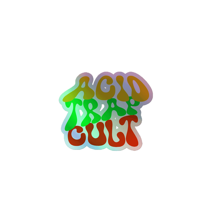 Holographic ACIDTRAPCULT Sticker product image (1)