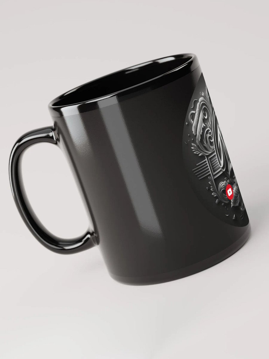 Mystical Monogram Black Glossy Mug product image (6)