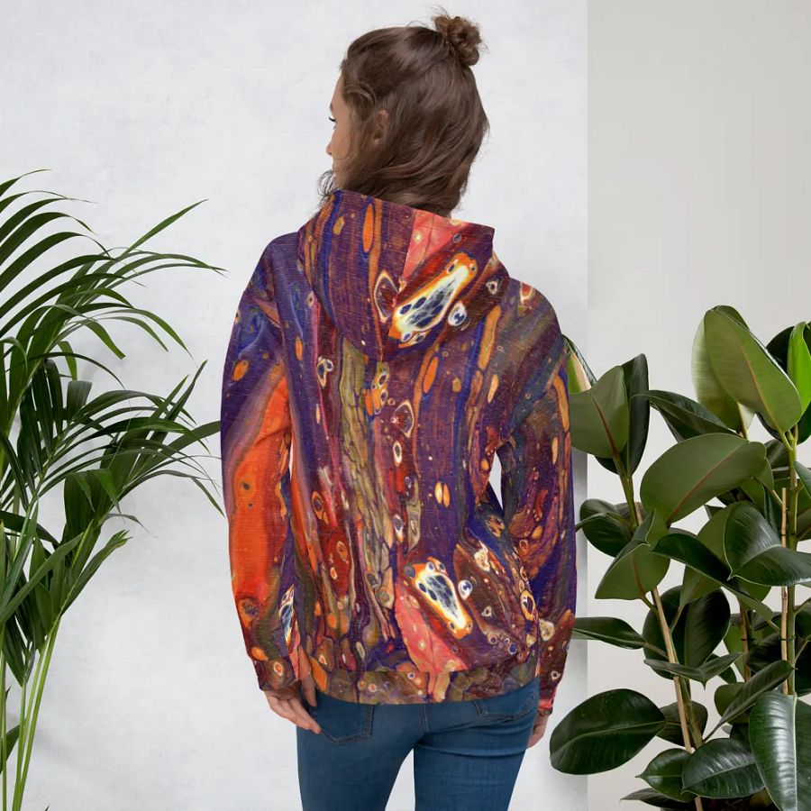 Hyperspace Fluid Acrylic All-Over Print Hoodie product image (10)