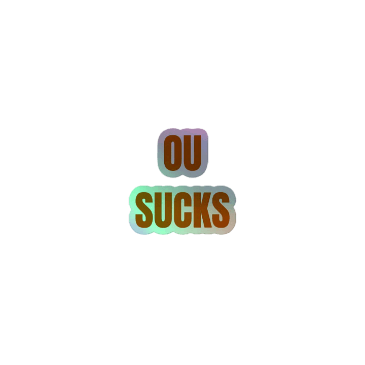 OU SUCKS Bold Slogan Sticker Sheet product image (1)