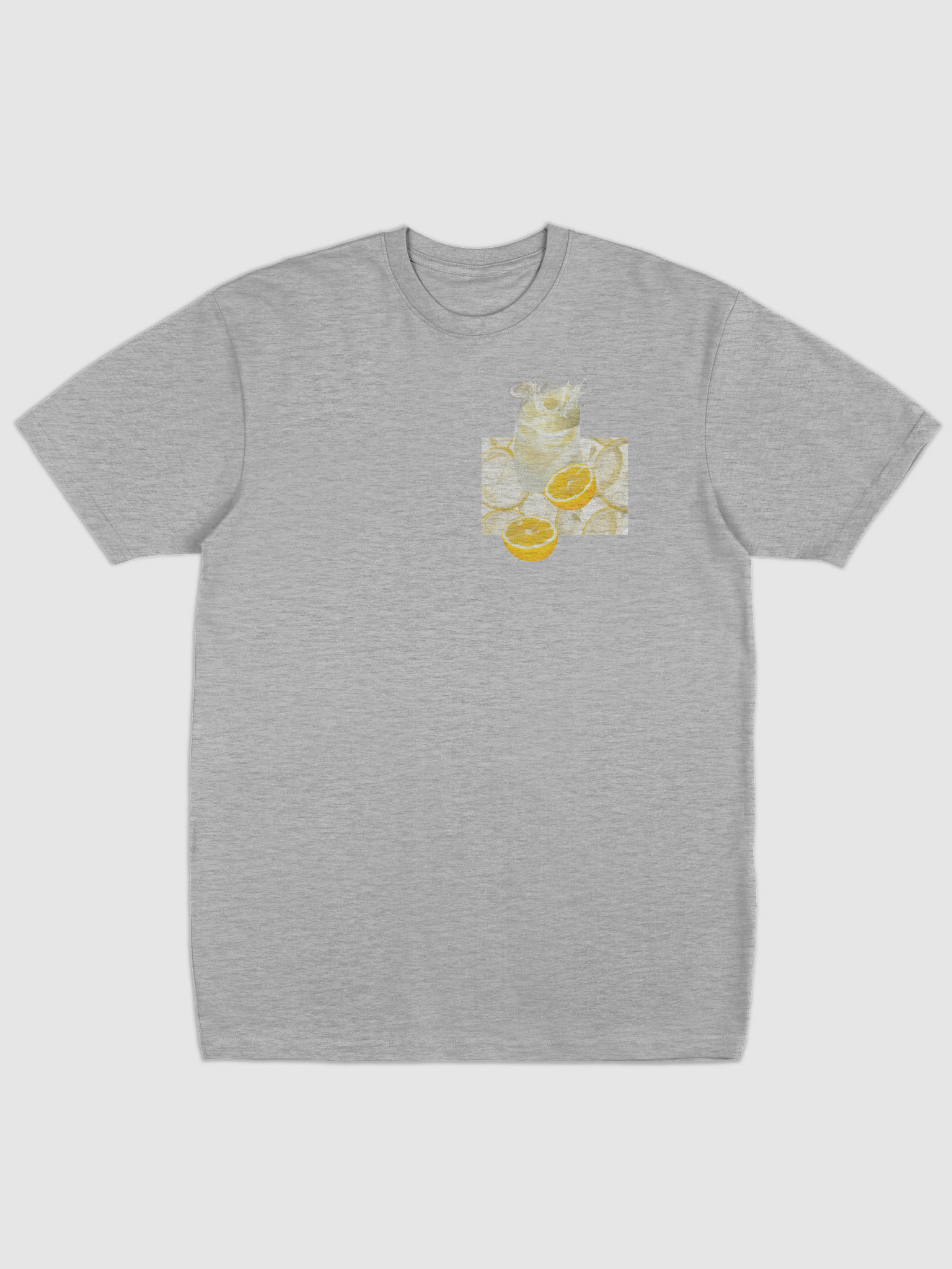 Summer Sun-Splash T-Shirt | Vibrant Sunlit Citrus Collage | Premium Heavyweight Cotton [Men’s / Unisex] product image (1)
