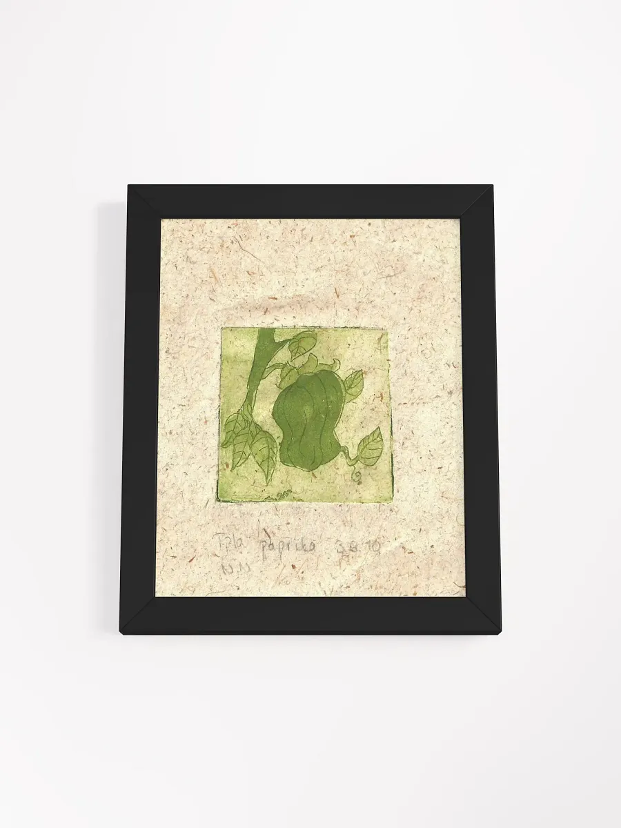Green Paprika, Botanical Framed Print product image (2)